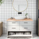Vidaxl Washingin Sheet 120x60x (2-6) cm Bois massif non traité