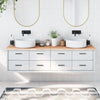 Vidaxl Washingin Sheet 180x60x (2-4) cm Bois massif non traité