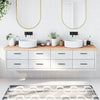 VIDAXL FEUILLE DE LAVASIN 220X60X (2-6) CM Bois massif non traité