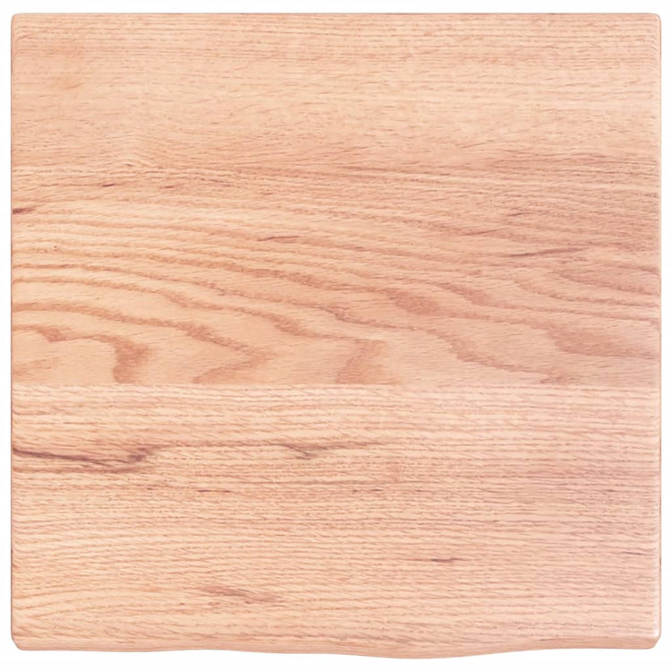 Plan vasque Vidaxx 40x40x2 bois massif traité marron clair