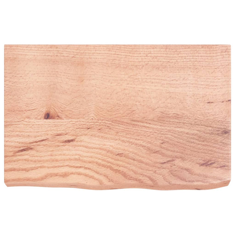 Vidaxx plan de lavabo 60x40x (2-6) cm bois massif traité marron clair