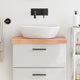 Vidaxx plan de lavabo 60x40x (2-6) cm bois massif traité marron clair