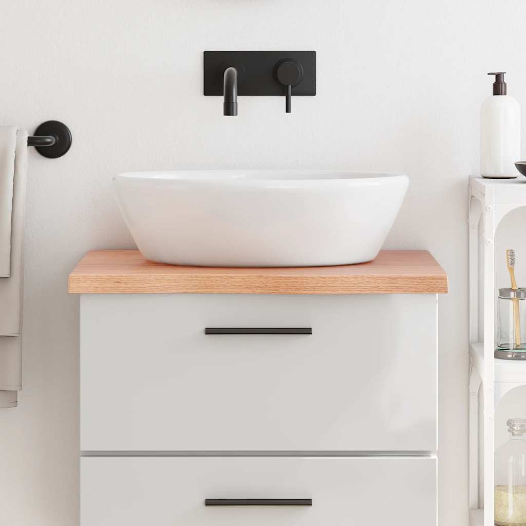 Vidaxl Washingin Feille 60x50x (2-4) cm Brun clair en bois massif traité