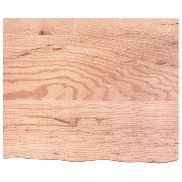 Vidaxl Wash-thelbasin 60x50x (2-6) cm Brun clair en bois massif traité