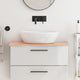 Tableau de lavabo VIDAXL 80x30x2 Brunier léger traité
