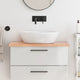 Tableau de lavabo VIDAXL 80x40x (2-4) cm Brown clair en bois massif traité