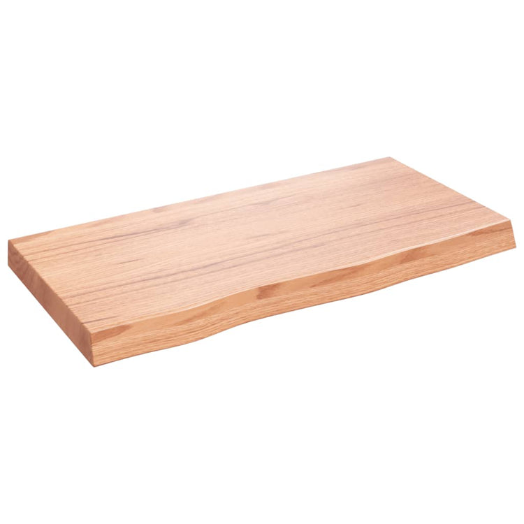 Vidaxx plan de lavabo 80x40x (2-6) cm bois massif traité marron clair