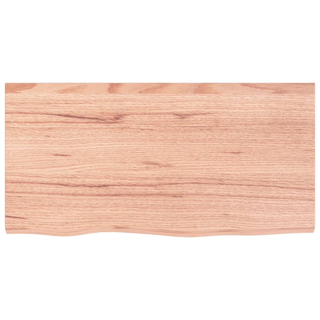 Vidaxx plan de lavabo 80x40x (2-6) cm bois massif traité marron clair