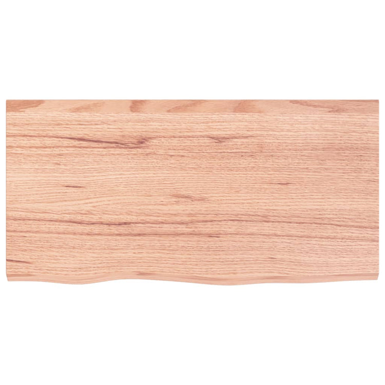 Vidaxx plan de lavabo 80x40x (2-6) cm bois massif traité marron clair