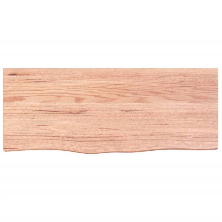 Tableau de lavabo VIDAXL 100x40x (2-6) cm Brown clair en bois massif traité