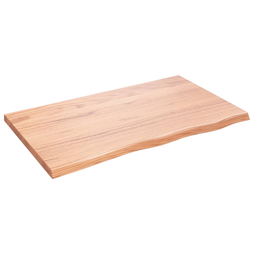 Tableau de lavabo VIDAXL 100x60x (2-4) CM Brown clair en bois massif traité