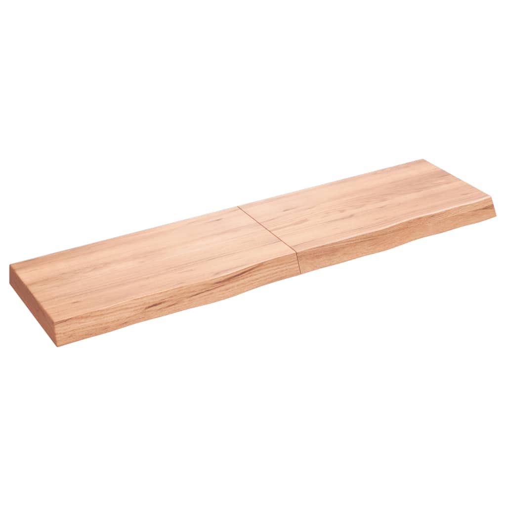 Vidaxl Washingin Feille 120x30x (2-6) cm Brown clair en bois massif traité