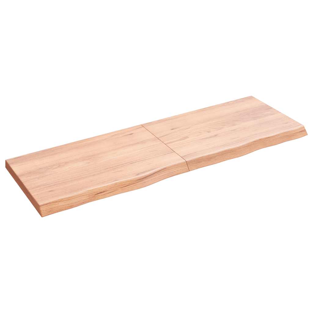 Vidaxl Washingin Feille 120x40x (2-4) cm Brown clair en bois massif traité