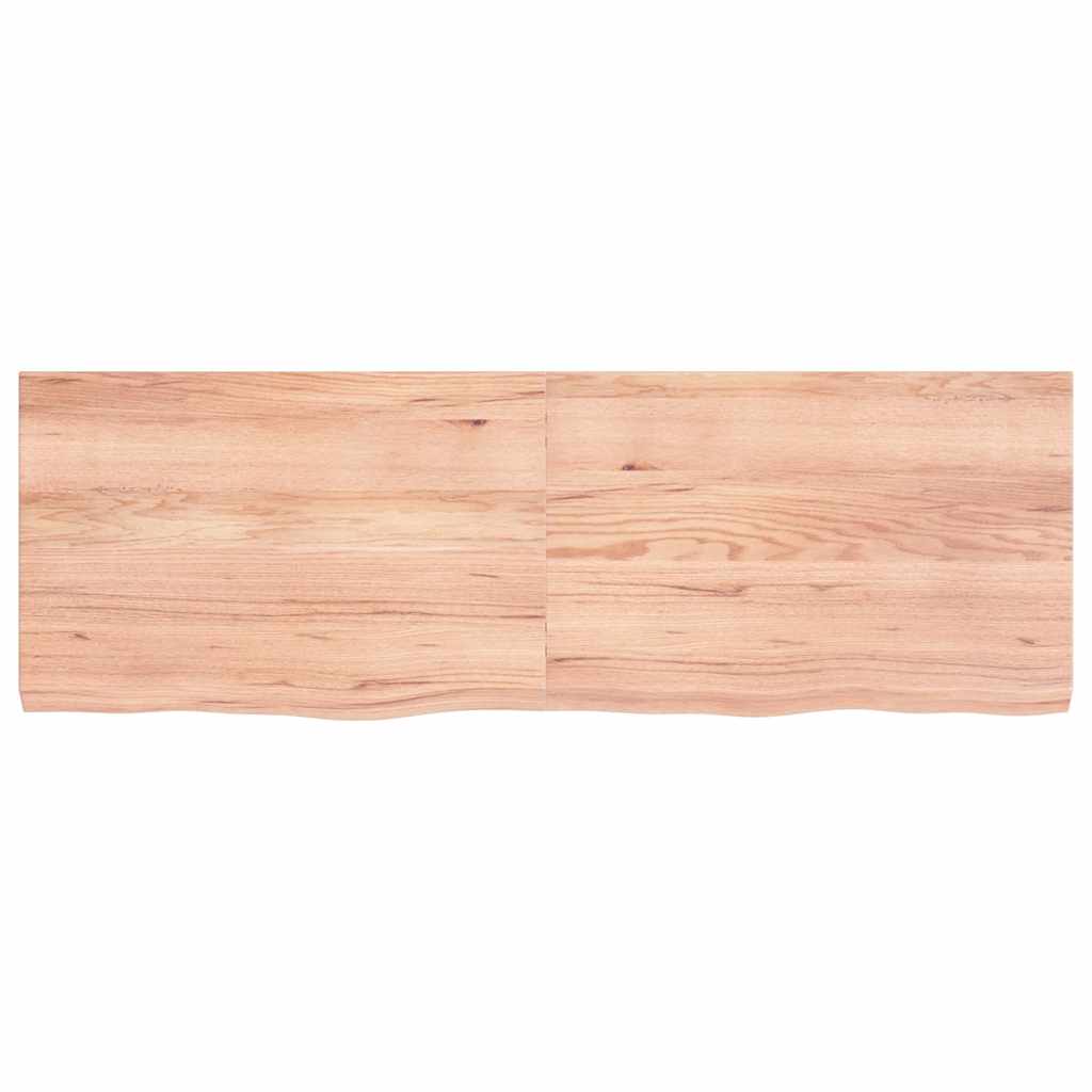 Vidaxl Washingin Feille 120x40x (2-4) cm Brown clair en bois massif traité