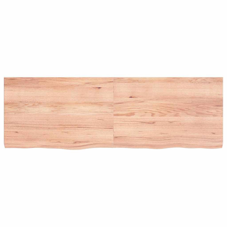 Vidaxl Washingin Feille 120x40x (2-4) cm Brown clair en bois massif traité