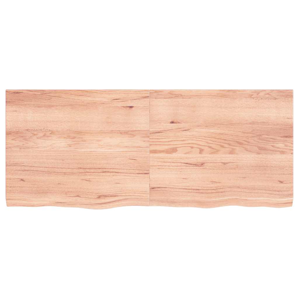 Vidaxl Washingin Feille 120x50x (2-4) cm Brown clair en bois massif traité