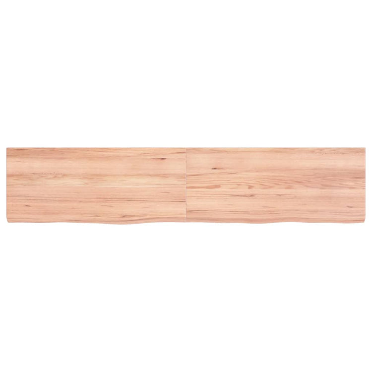Vidaxl Washingin Feille 140x30x (2-4) cm Brown clair en bois massif traité