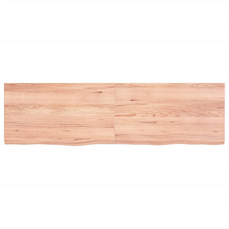 Vidaxl Washingin Feille 140x40x (2-4) cm Bro brun clair traité