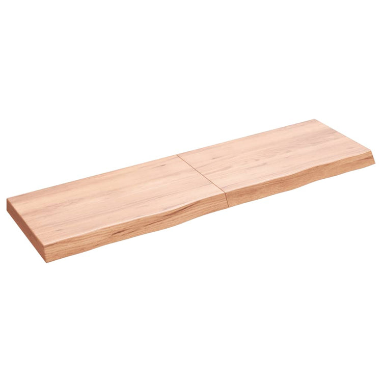 Vidaxl Feille de lavabo 140x40x (2-6) cm Bro brun clair traité
