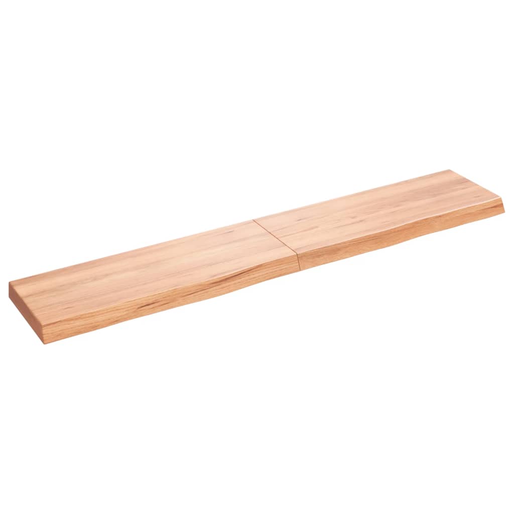 Vidaxl Washingin Feille 160x30x (2-6) cm Brown clair en bois massif traité