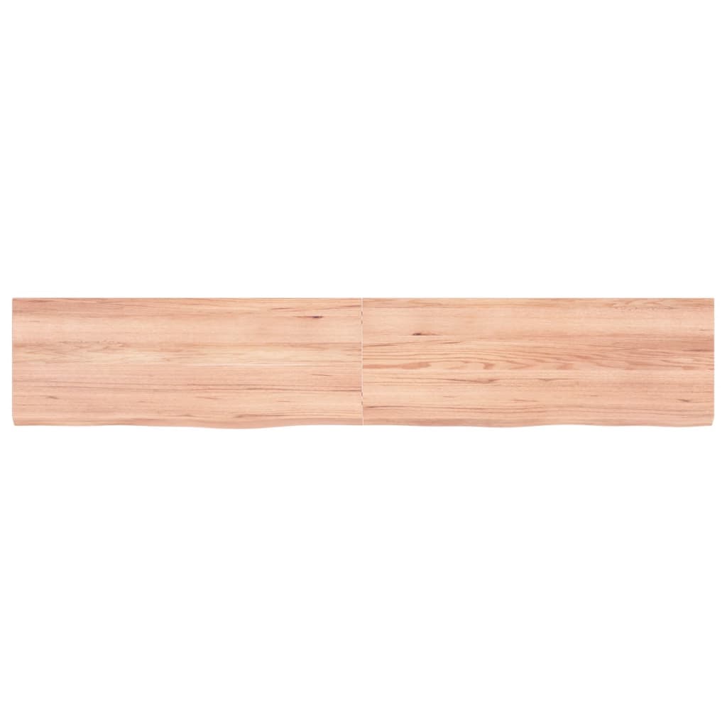 Vidaxl Washingin Feille 160x30x (2-6) cm Brown clair en bois massif traité