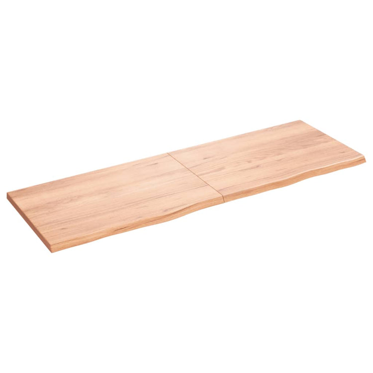 Vidaxl Washingin Sheet 180x60x (2-4) cm Brown clair en bois massif traité