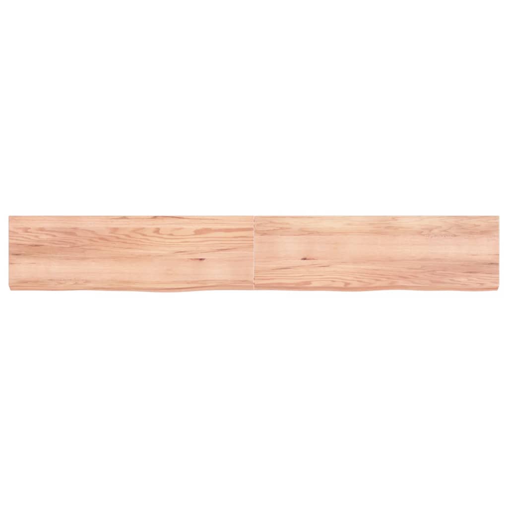 Vidaxl Washingin Feille 200x30x (2-6) cm Brown clair en bois massif traité