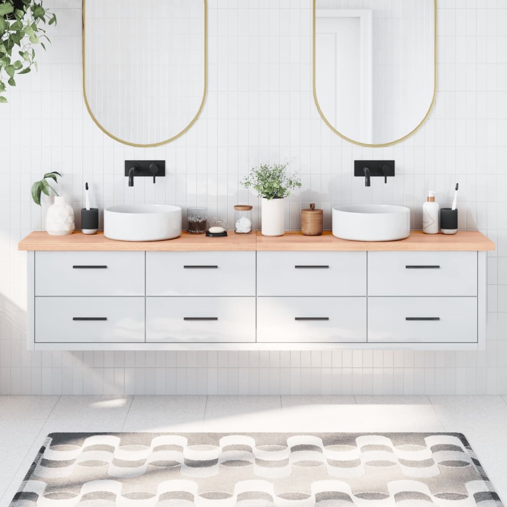 Vidaxl Washingin Sheet 220x40x (2-4) cm Bro brun clair traité