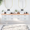 Vidaxl Washingin Sheet 220x40x (2-6) cm Bro brun clair traité