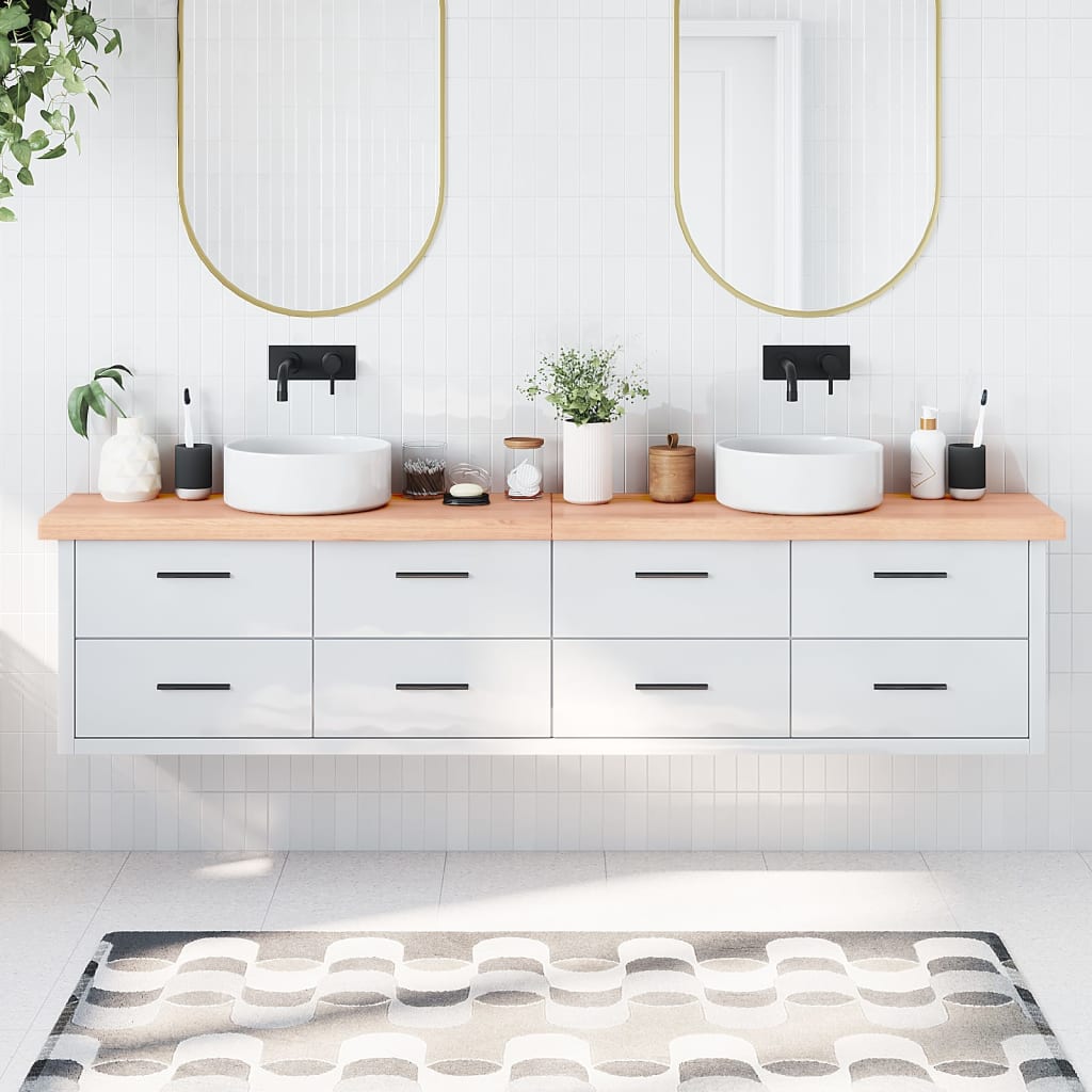 Vidaxl Washingin Sheet 220x40x (2-6) cm Bro brun clair traité