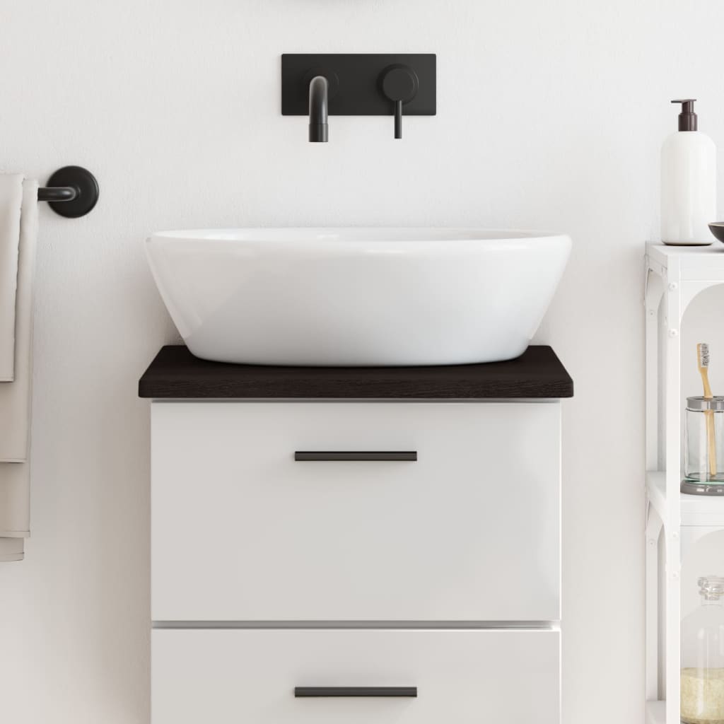 Tableau de lavabo VIDAXL 40x30x2 cm Brown foncé traité