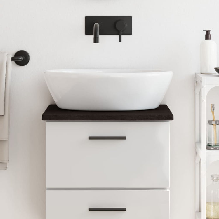 Tableau de lavabo VIDAXL 40x30x2 cm Brown foncé traité