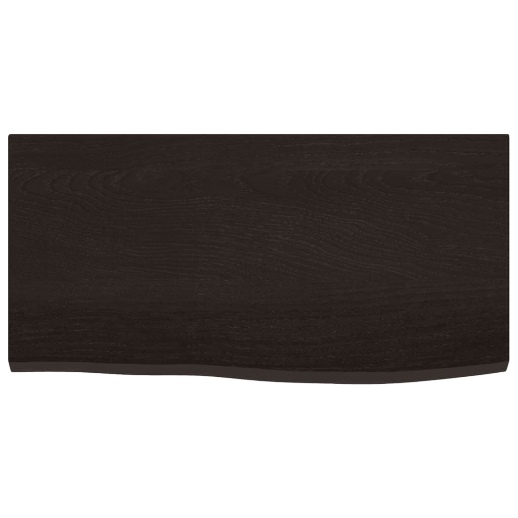 Vidaxx plan de vasque 60x30x2 cm bois massif traité marron foncé