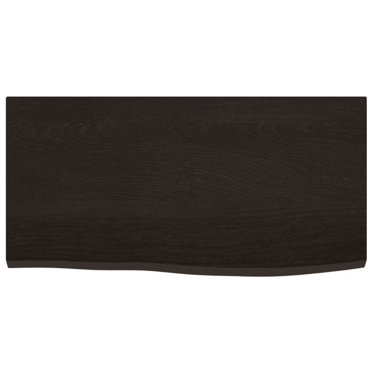 Vidaxx plan de vasque 60x30x2 cm bois massif traité marron foncé
