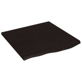 Vidaxl Wash-thelbasin 60x60x2 cm en bois massif étanche à brun foncé - afbeelding 2