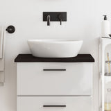 Vidaxl Wash-thelbasin 60x60x2 cm en bois massif étanche à brun foncé - afbeelding 1