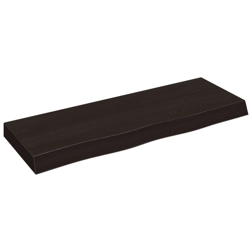 Tableau de lavabo VIDAXL 80x30x (2-6) CM Bround foncé en bois massif traité