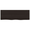 Tableau de lavabo VIDAXL 80x30x (2-6) CM Bround foncé en bois massif traité