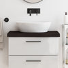 Tableau de lavabo VIDAXL 80x30x (2-6) CM Bround foncé en bois massif traité