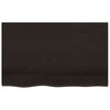 Tableau de lavabo VIDAXL 80x60x2 cm Bround foncé du bois massif traité
