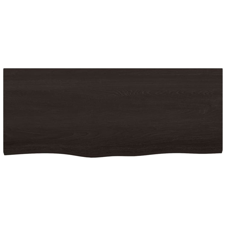 Tableau de lavabo VIDAXL 100x40x (2-4) CM Bround foncé en bois massif traité