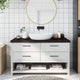 Tableau de lavabo VIDAXL 100x40x (2-6) CM Bround foncé en bois massif traité