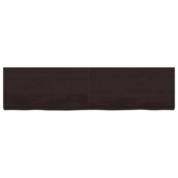 Vidaxl Washingin Feille 120x30x (2-4) CM Bround foncé en bois massif traité