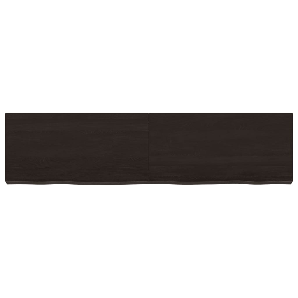 Vidaxl Washingin Feille 120x30x (2-6) CM Bround foncé en bois massif traité