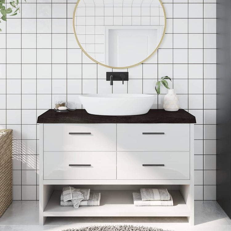 Vidaxl Washingin Feille 120x40x (2-6) CM BOUR MORD SUPÉ TRAITÉ