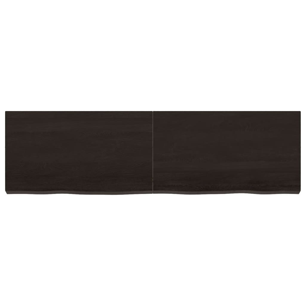 Vidaxl Washingin Sheet 140x40x (2-6) cm Bround foncé en bois massif traité