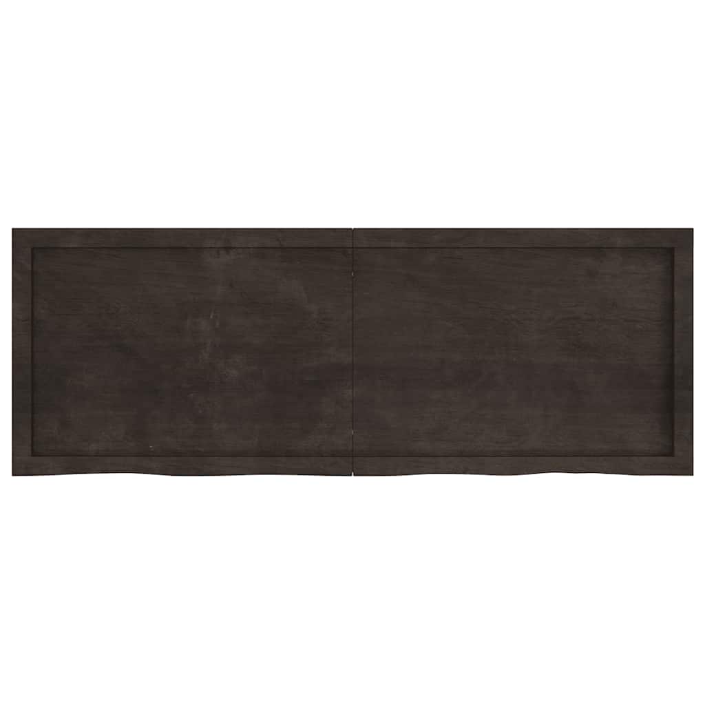 Vidaxl Washingin Feille 140x50x (2-6) CM Bround foncé en bois massif traité