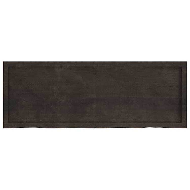 Vidaxl Washingin Feille 140x50x (2-6) CM Bround foncé en bois massif traité