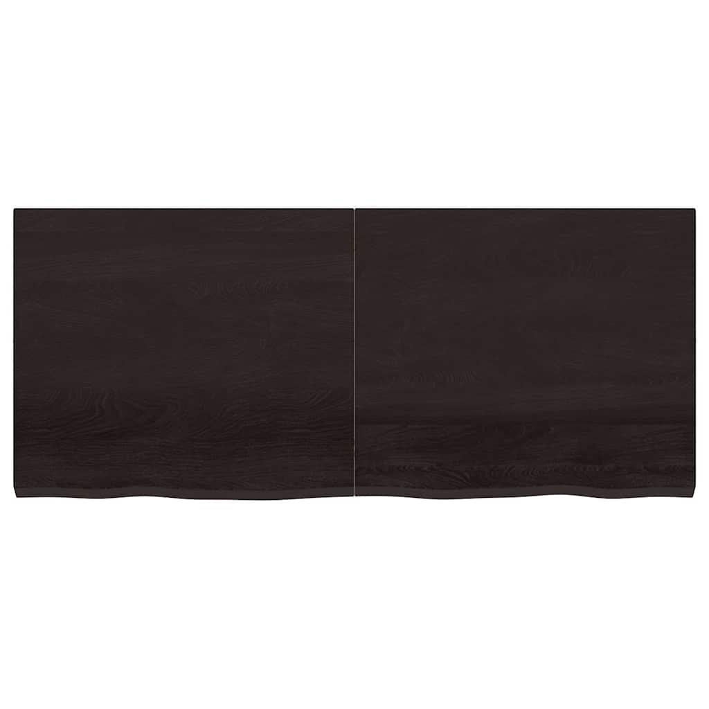 Vidaxl Washingin Sheet 140x60x (2-4) cm Bround foncé en bois massif traité