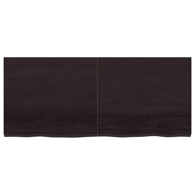 Vidaxl Washingin Sheet 140x60x (2-4) cm Bround foncé en bois massif traité